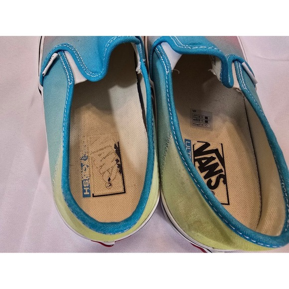 Vans Slip On Ultracush Fade Pink Blue Casual Skate Shoes Women's 8.5 / Mens 7 - Picture 5 of 6